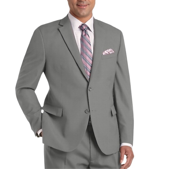 Geoffrey Beene Men's Classic Fit Suits Blue Size 50
